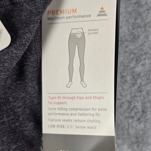 NWT Champion Leggings Womens Size Large Gray Reversible Hidden Pocket - Picture 9 of 14